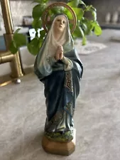 Vintage 9” Virgin Mary Our Lady of Grace Religious Statue