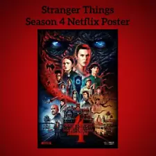 Large Stranger Things Season 4 High Quality Netflix Poster 36"x24"