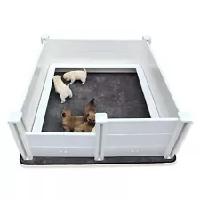 New ListingWhelping Box for Dogs,48 * 48 * 18in,with Pig Rails and Washable Pee Pad,for ...