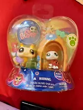 Vtg Littlest Pet Shop Figurines #1987 & #1988 Package See Pictures for Condition