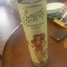 Sailor Jerry Spiced Rum Canister with Pin-Up Poster Ltd Ed Print NEW All 4 Incl