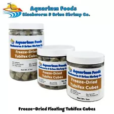 Tubifex Worms -- Freeze-Dried Tubifex Cubes for Cichlids, Discus, Bettas. JAR