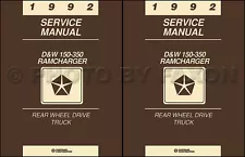 1992 Dodge Pickup Truck Ramcharger Repair Shop Manual Gas and Diesel DW 150-350 (For: 1992 Dodge Ramcharger)