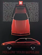 1984 Isuzu Impulse Coupe photo "Color is the Only Option You Choose" print ad