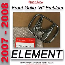 Genuine OEM Honda Element Front Grille H Emblem (75700-S5B-003)