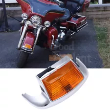 For Harley Davidson Heritage Softail 1986-2008 LED Chrome Front Fender Tip Light (For: 1994 Heritage Softail)