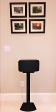 Beautiful Black Wood Single Speaker Stand Handcrafted for SONOS FIVE / PLAY FIVE