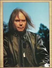 Neil Young circa 1993 classic 8 x 11 color pin-up photo