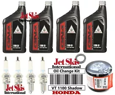 Honda Shadow 1100 Spirit Sabre Aero Ace 1100 Oil Change Kit w/ NGK Spark Plugs (For: 1999 Honda Shadow Aero 1100)