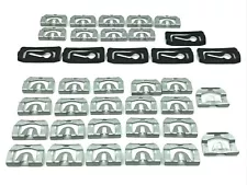 67 68 69 Camaro Firebird front & rear windshield glass moulding trim clips 37pc (For: 1969 Camaro)