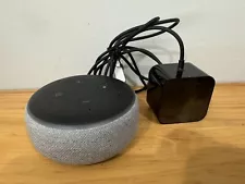 Amazon Alexa Echo Dot 3rd Generation with original power cable, TESTED