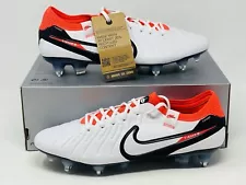 Sz 10 Nike Tiempo Legend 10 Elite SG-Pro AC White Bright Crimson Men DV4329-100