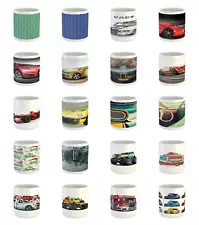 Ambesonne Car Garage Theme Ceramic Coffee Mug Cup for Water Tea Drinks, 11 oz