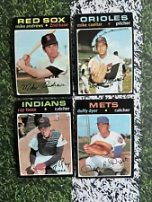 4 For $4 Sale 1971 Topps Baseball Lot Of 4 EX Condition Low Shipping