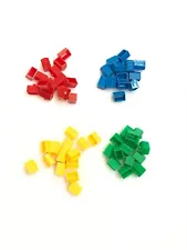 Monopoly Junior - Ticket Booths Houses - Replacement Parts Pieces For Game