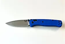 Benchmade 535 Bugout Blue Grivory Folding Knife USA