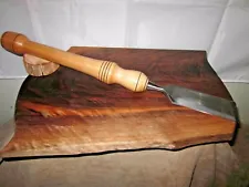 2" Timber Frame Wood Chisel with Hand Turned HardRock Maple Slick Handle