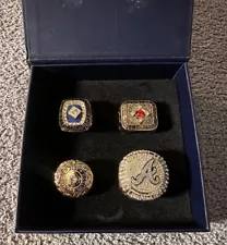 Braves World Series Replica Ring Set- A List Exclusive (1914, 1957, 1995, 2021)