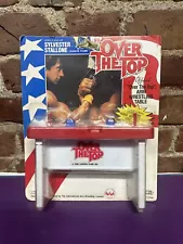 VINTAGE NEW IN PACKAGE 1986 LEWCO CORP OVER THE TOP ARM WRESTLING TABLE Stallone