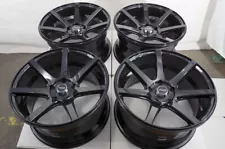 17x9 Black Wheels Rims 5x114.3 Honda Accord Civic Toyota Camry Rav4 Lexus Sc400