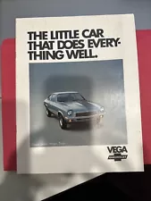 1972 Chevrolet Vega GT Kammback Vintage Car Sales Brochure Catalog