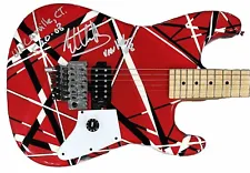 Eddie Van Halen Stage Used Guitar Van Halen Signed Guitar EVH 2008 Video Proof !