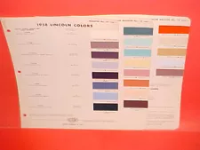 1958 LINCOLN CONTINENTAL MARK III CONVERTIBLE PREMIERE SEDAN CAPRI PAINT CHIPS