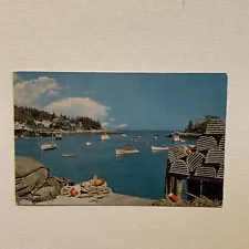 Lobster Boats and Gear in Many Harbors in Maine…Posted 1956