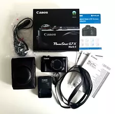 CANON POWERSHOT G7 X Mark II complete with hard case, strap Excellent