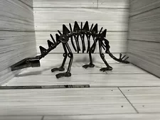 Metal Art Sculpture Stegasaurus Dinosaur Dino Welded Nuts Screws Bolts Decor