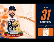 Houston Astros Justin Verlander & Dogs Bobblehead SGA Pre-Sale 8/31