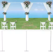 20ftx10ft Heavy Duty Wedding Backdrop Stand Background Cuitain Frame Steel Base