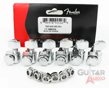 Genuine Fender LEFT-HANDED/LEFTY/REVERSE Locking Strat/Tele Tuners - CHROME