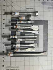 Snap On Tools Air Hammer Bits/chisels/cutters/punches Lot Of 10 Excellent!!!!