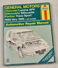 1990 - 1995 LUMINA APV SILHOUETTE TRANS SPORT HAYNES WORKSHOP REPAIR MANUAL