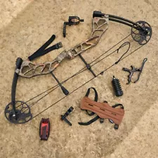 Archery 19-70lbs 320fps Adult Compound Bow Kit RH for Compound Hunting Shooting