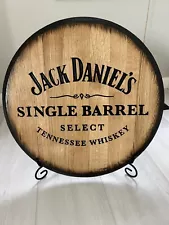 Jack Daniels SB Bourbon Barrel Head/ KY Bourbon Barrel Whiskey Head -Carved