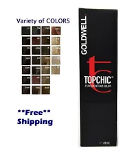 Goldwell Topchic Permanent Hair Color Tube 2oz/ 60ml -Choose your Shade- NIB