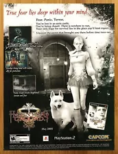 2005 Haunting Ground PS2 Print Ad/Poster Authentic Horror Video Game Promo Art