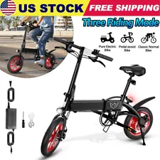 Electric Bike E-bike 14" 350W Motor Folding Ebikes 36V 8Ah Battery for Adults