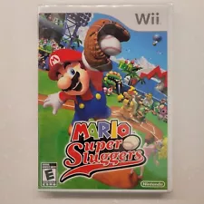 Mario Super Sluggers (Wii, 2008) Brand NEW! White Label 1st Print SEALED!