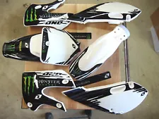 Kawasaki KLX 110 02-09 Graphic Kit w/ Plastics Kx 65 02-24 White