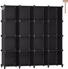 16 Cubes Storage Organizer, Bookcase, Cabinet Storage for Kids, Office, Bedroom