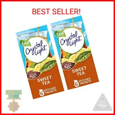 Crystal Light Sweet Tea Drink Mix, 1 count (Pack of 2) (contains 6 pitcher packe