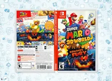 Super Mario 3D World Bowser's Fury COVER ART: Insert & Case for Nintendo Switch