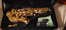 Curved Soprano Saxophone Brass Gold Lacquered Bb Sax Woodwind Instrument