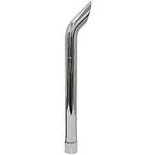 A-132223A1-AI Chrome Vertical Exhaust Stack, Curved, 38" Long, Slotted 3 1/8" ID