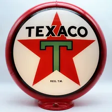 TEXACO STAR 13.5" Gas Pump Globe - SHIPS FULLY ASSEMBLED! READY FOR YOUR PUMP!!