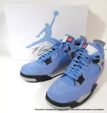 NEW NIB NIKE AIR JORDAN 4 RETRO Univ Blue Black US 13 Mens Athletic Shoes