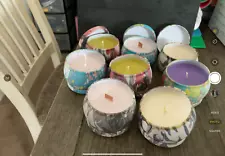 set of 8 candles homemade scented